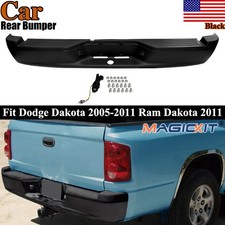 Black Steel Rear Step Bumper Assembly For Dodge Dakota 2005-2011 Ram Dakota 2011 Black Steel Rear Step Bumper Assembly For Dodge Dakota 2005-2011 Ram Dakota 2011