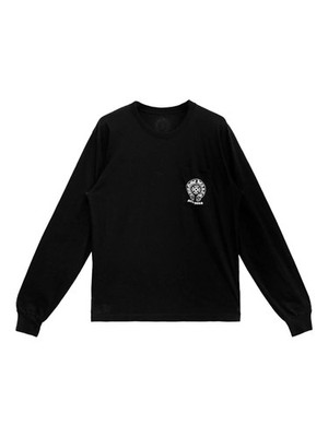Chrome Hearts New York Horseshoe Long Sleeve Pocket T-Shirt Black Mens
