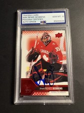 Ann-Renee Desbiens Signed UD Women’s Team Canada Hockey Card PSA/DNA Auto 10