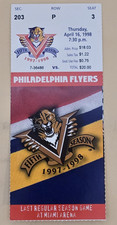 1998 Florida Panthers FINAL NHL GAME Hockey TICKET @ Miami Arena - 4/16/98