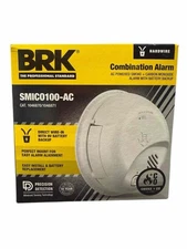 NEW BRK SMIC0100-AC Combination Smoke & Carbon Monoxide CO Alarm Hardwire