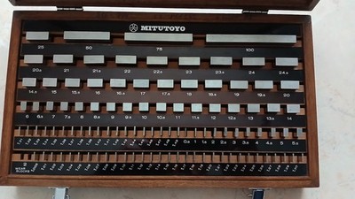 MITUTOYO 516-944 Endmaßkasten Endmaße 103 Stück pieces Gauge Block Set Grade 2