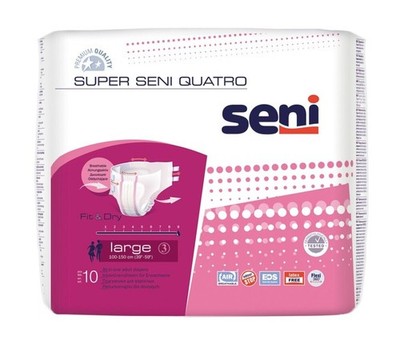 SUPER SENI Quatro Gr.3 L Inkontinenzhose, 10 St