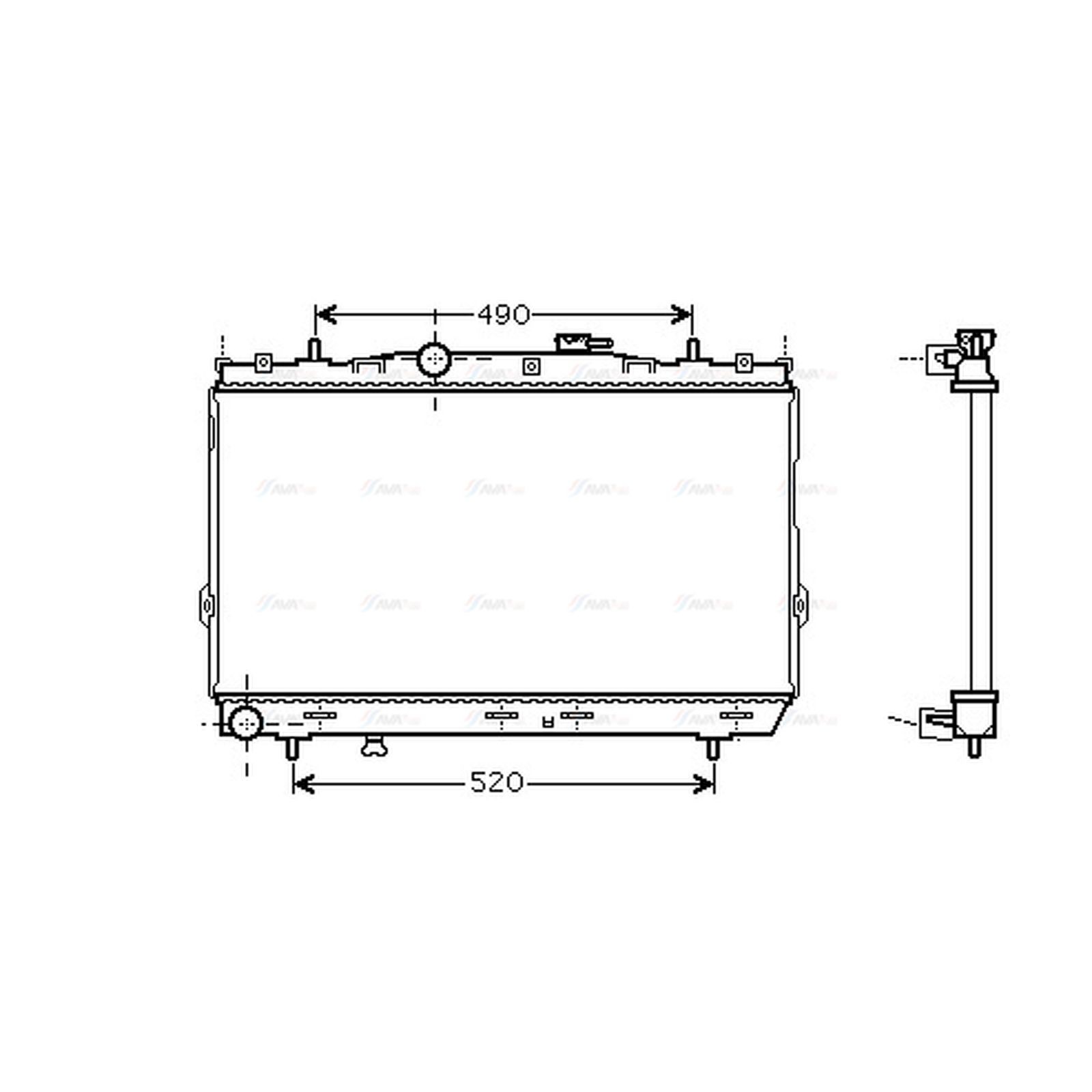 Radiator HY2095 AVA 253102D500