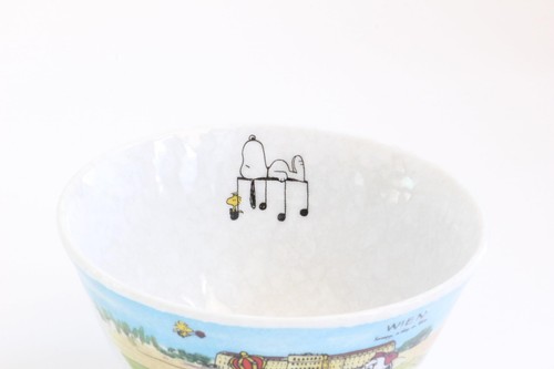 Snoopy Italy Vienna Rice Bowl Set of 2 Patterns - Picture 3 of 4