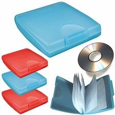 4 x DVD Case Organizer 12 Sleeve Disc CD Holder Media Storage Hard Wallet Album