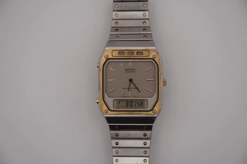 Vintage Seiko Quartz Ana-Digi Alarm Chronograph