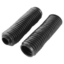 1 Pair Fork Boots - Motorcycle Black Rubber Front Fork Tubes Boots Rubber Sle...