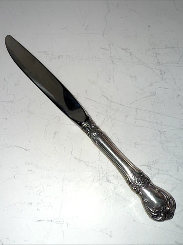 TOWLE Sterling Silver Stainless Blade OLD MASTER 8 7/8" Dinner Knife 64.9g 1942