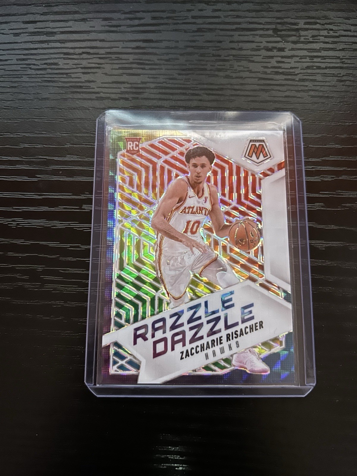 2024-25 Panini Mosaic Zaccharie Risacher Razzle Dazzle Case Hit SSP