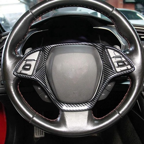 Car Customization Carbon Fiber Steering Wheel Trim Car Interior Trim Cover - Picture 7 of 9