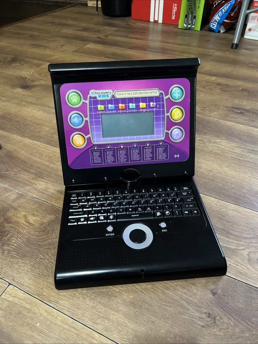 Discovery Kids Teach & Talk Exploration Laptop Pink Mouse TESTED 