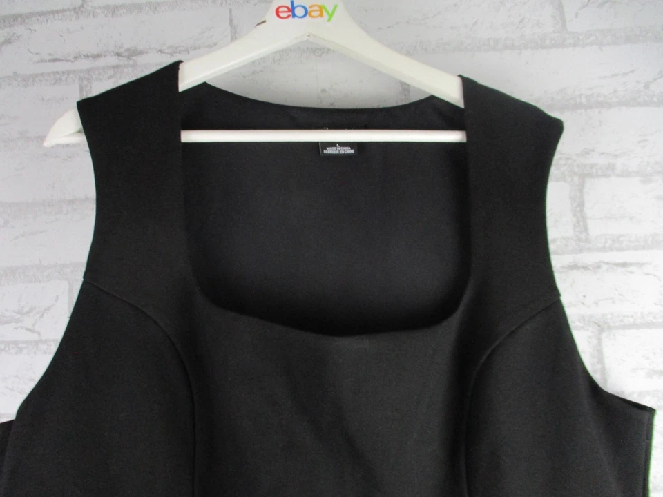 City Chic womens a-line dress black L, 20 sleeveless square neck - image 3 of 4