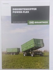 BRANTNER Dreiseitenkipper Muldenkipper Anhänger Prospekt Traktor Schlepper