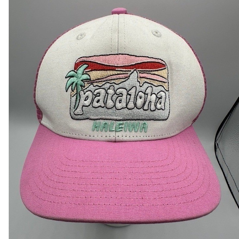 Patagonia Pataloha Haleiwa Trucker Hat Pink Mesh Snapback Surf