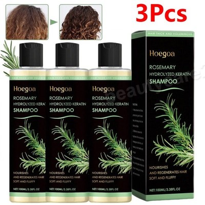 3X Organic Rosemary Hair Growth Shampoo Thickening for Thinning Hair & Hair Loss
