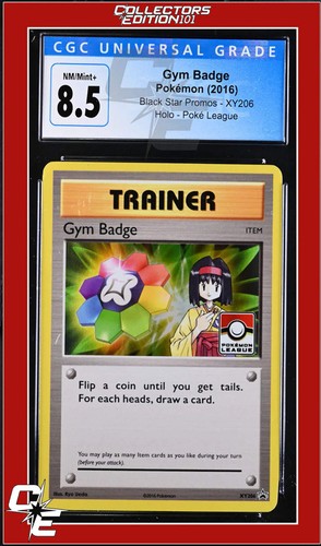 Gym Badge graded CGC 8.5 for sale on eBay