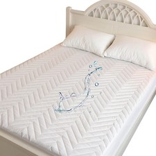 Quilted Waterproof RV Short Queen Mattress Protector Pad for 60 x 75 Bed Fitt...