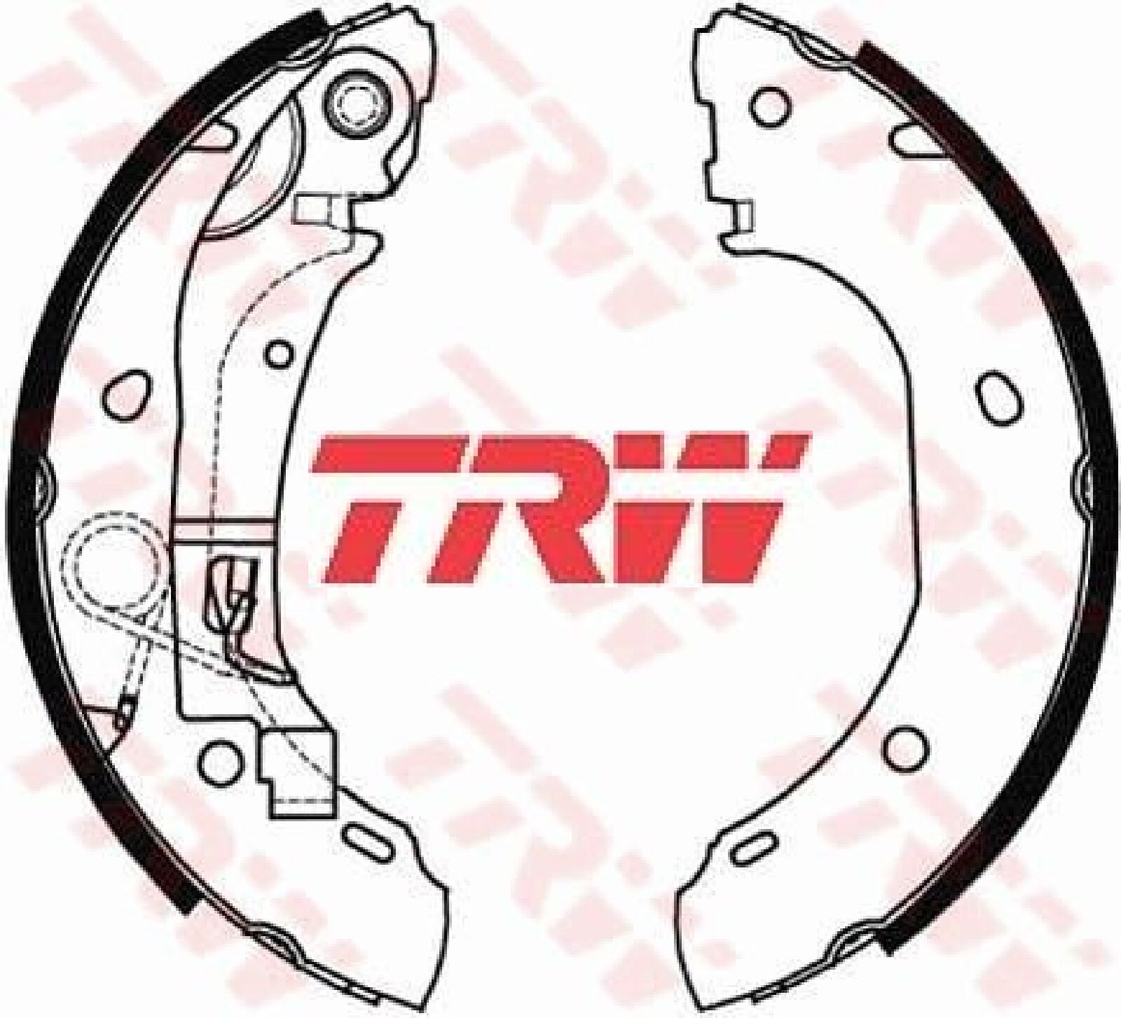 TRW GS8472 Bremsbackensatz 4 Bremsbacken Trommelbremse