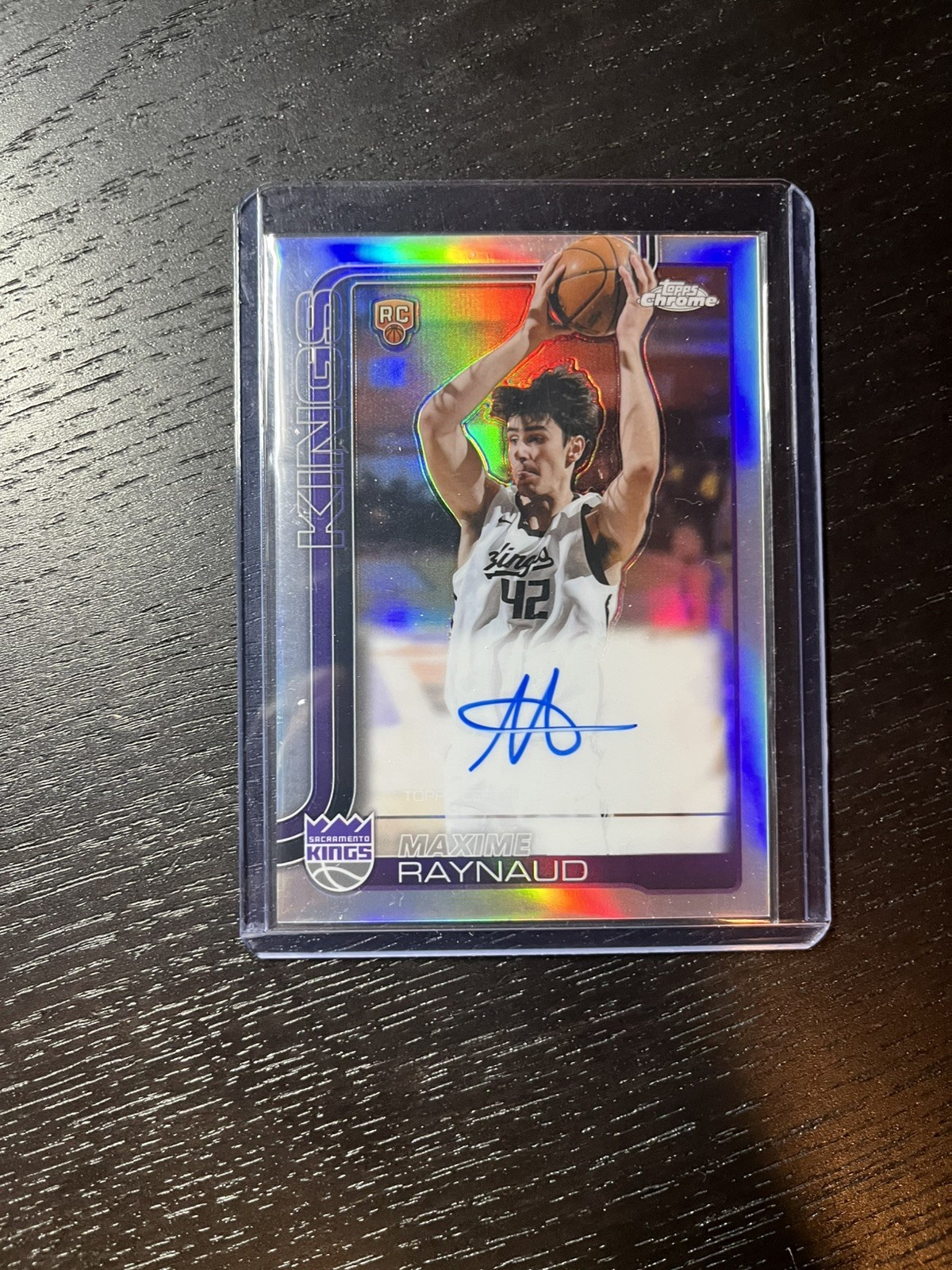 2025 Topps Chrome Maxime Raynaud Rookie Auto Silver Refractor #TCAR-MR KINGS