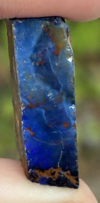 Pretty 32ct  Australian Boulder Opal Rough Loose Specimen Blue Purple
