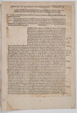 1497 Jerome Epistolae Incunable Leaf – Volume Incipit & Epistola I (Basel) 1497 Jerome Epistolae Incunable Leaf – Volume Incipit & Epistola I (Basel)