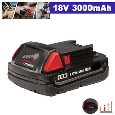 Battery 18V For Milwaukee M18 48-11-1820 Lithium-Ion 3.0 18 Volt Compact Tool