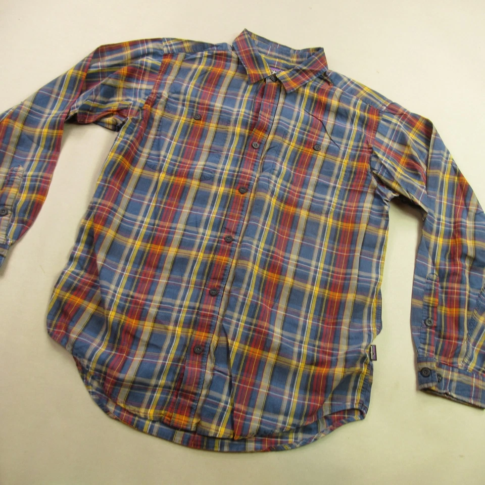 Patagonia Shirt Mens Medium Long Sleeve Button Front Pockets Plaid Casual - Image 2 of 4