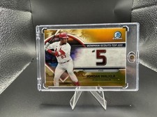 2023 Bowman Top Prospects Jordan Walker #BTP-5 Gold Refractor /50 1351