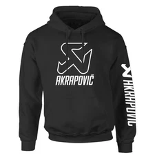 Akrapovic, Bike Racing, Exhaust System,  Unisex Black Hoodie