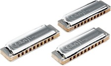 Suzuki M-20 Manji 10-hole Diatonic Harmonicas - 3-piece Set