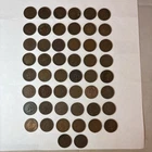 Indian Head Penny Roll of 50 ALL Dated 1880-89 FULL ROLL#1a