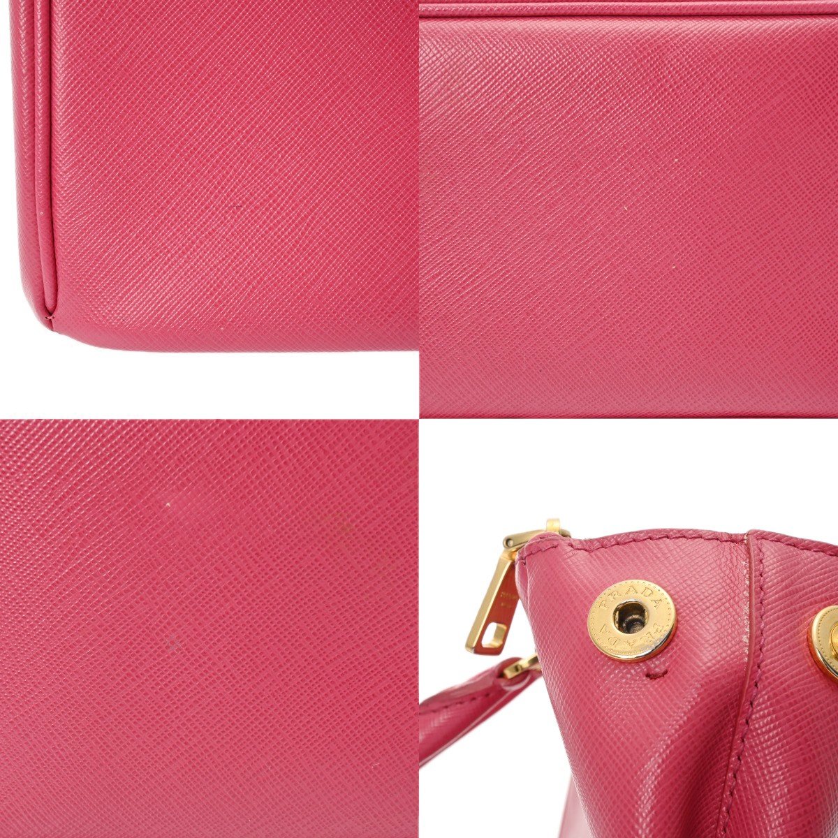 PRADA 2WAY Safiano leather pink Women Handbag thumbnail 6