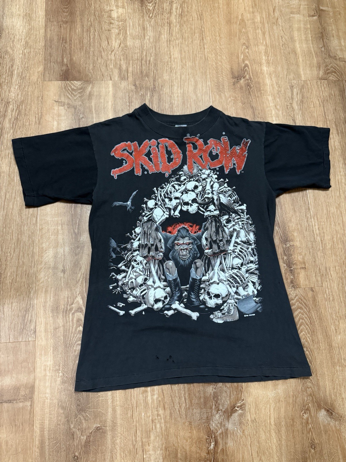 FILA Maglietta media Skid Row 1991 Slave To The Grind Tour 1992 vintage