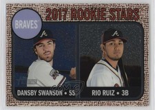 2017 Topps Heritage Rookie Stars Chrome /999 Dansby Swanson Rio Ruiz #76 1dm4
