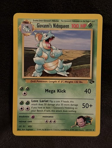 Giovanni's Nidoqueen 23/132 Gym Challenge Regular Pokémon TCG - NM