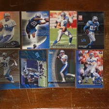 Upper Deck Detroit Lions 8 NFL Trading Cards Charlie Batch Germane Crowell Lot