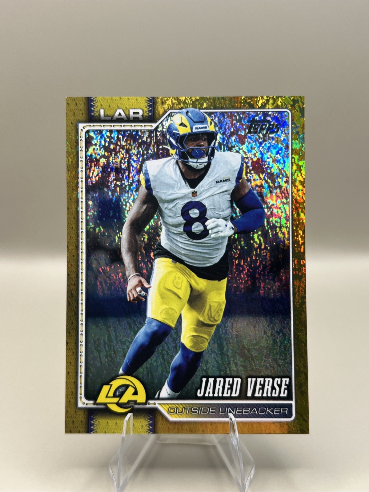 2026 Topps Flagship Football Jared Verse Gold Glitter /50 #231