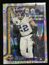 2025 Topps Chrome Football #204 Harrison Smith Vikings Ray Wave Refractor