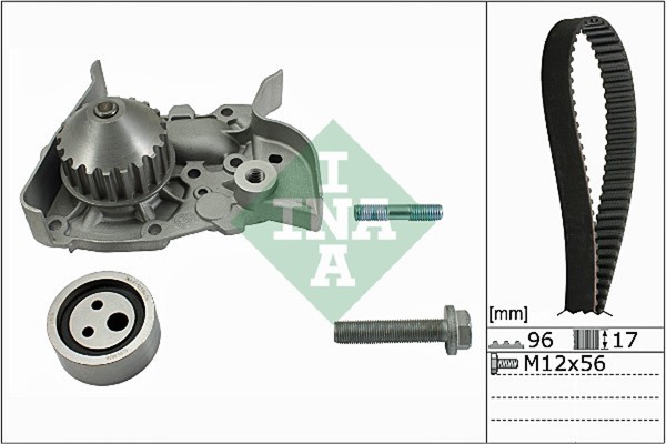 Schaeffler Ina Wasserpumpe + Zahnriemensatz 530 0191 30 FüR Renault Megane 96 1-image