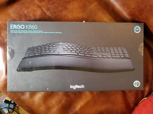 Logitech ERGO K860 Wireless Ergonomic Keyboard Cushioned Palm Rest Sealed Box - 第 1/3 張圖片