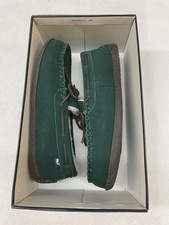 New Vineyard Vines Mens 12M Green Suede Leather Shearling Lined Moc Slippers Vineyard Vines | Shoes | Vineyard Vines Classic Suede  main image 3