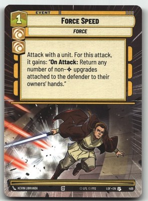 Force Speed (Hyperspace) Uncommon Legends of the Force 469 NM