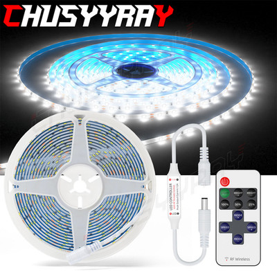 5M 3528 LED Strip Light 300 LEDs Super Bright 6000K Cool White Waterproof IP67