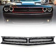 Front Upper Grille Compatible with Dodge Challenger 2015 2016 2017 2018 2019