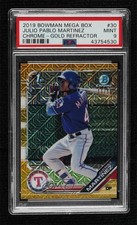 2019 Bowman Mega Box Gold Mojo Refractor /50 Julio Pablo Martinez PSA 9 0i1b