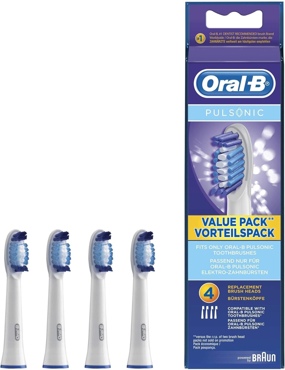 Oral-B Pulsonic Aufsteckbrsten для похудения 4 упаковки 6490₽