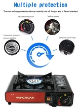 Butane/liquefied gas tank Dual purpose Burner Gas Camping Stove Tabletop Stove P