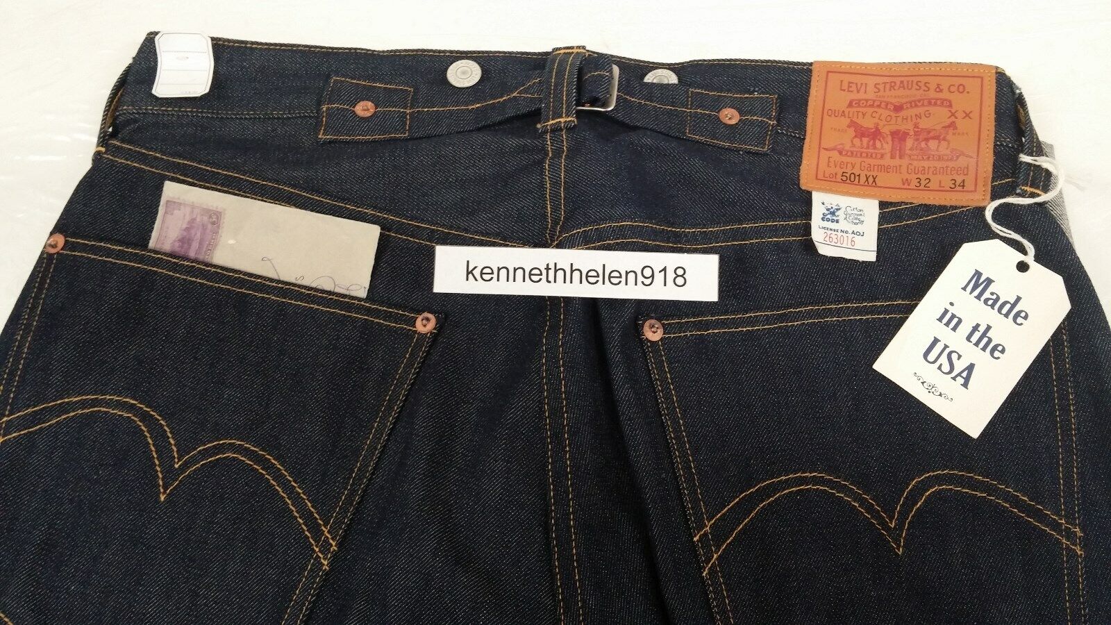 LEVIS VINTAGE CLOTHING  XX JEANS MADE IN USA