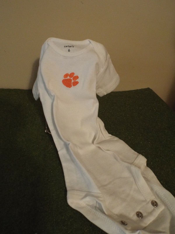 Carter's 6 Month One Piece with Clemson Paw